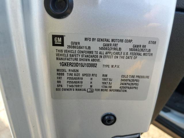 2009 GMC Acadia Slt-1 VIN: 1GKER23D19J103882 Lot: 57350644