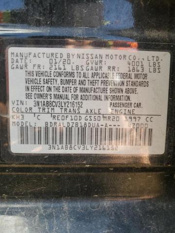 2020 Nissan Sentra Sv VIN: 3N1AB8CV3LY216152 Lot: 59591094