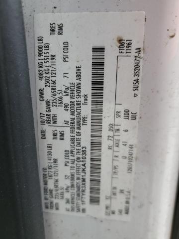 2018 Ford Transit T-250 VIN: 1FTYR3XM1JKA10383 Lot: 57495484