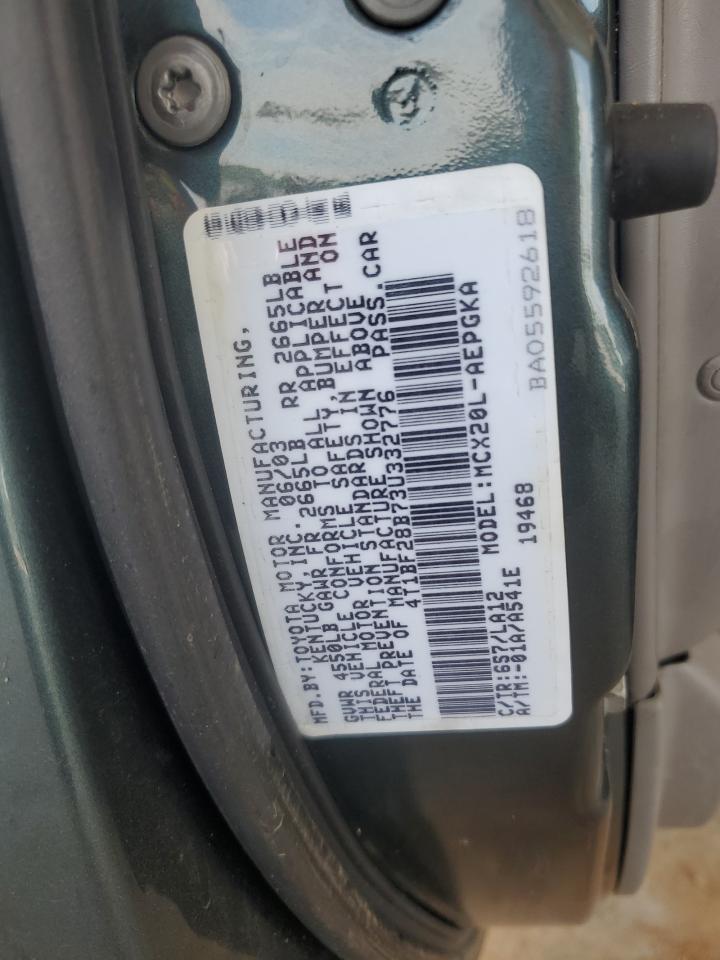4T1BF28B73U332776 2003 Toyota Avalon Xl