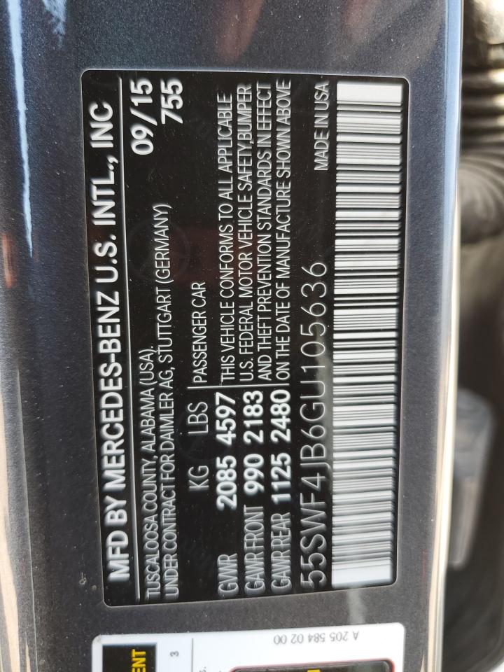 55SWF4JB6GU105636 2016 Mercedes-Benz C 300