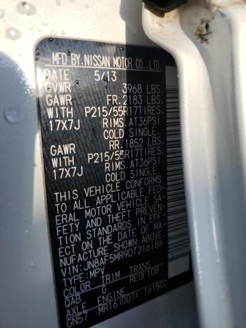 2013 Nissan Juke S VIN: JN8AF5MR9DT216186 Lot: 57875994