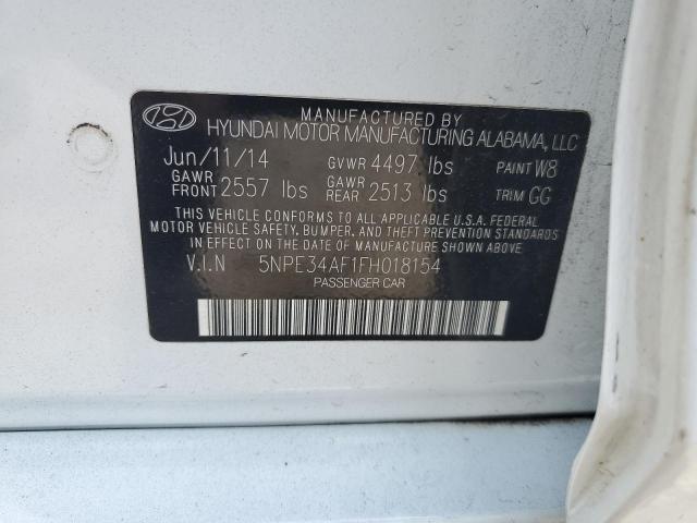 2015 Hyundai Sonata Sport VIN: 5NPE34AF1FH018154 Lot: 60572314