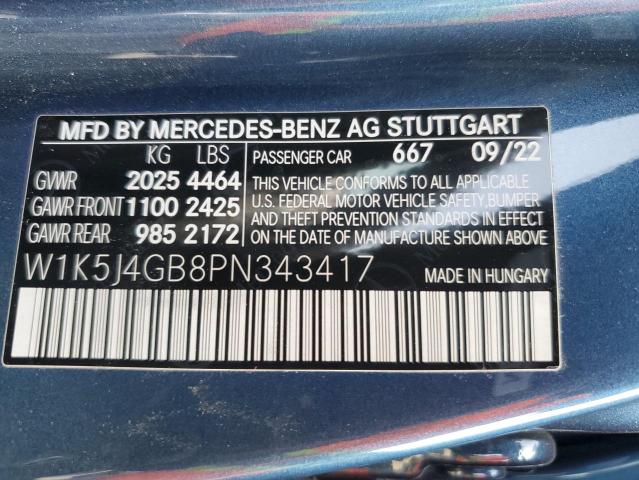 W1K5J4GB8PN343417 2023 Mercedes-Benz Cla 250