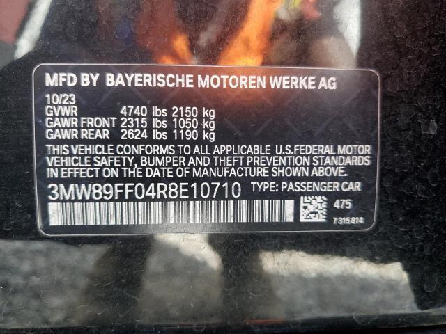 2024 BMW 330Xi VIN: 3MW89FF04R8E10710 Lot: 57343684