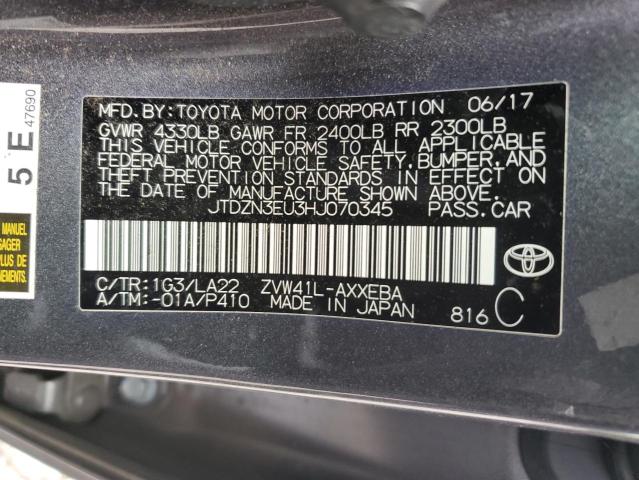 2017 Toyota Prius V VIN: JTDZN3EU3HJ070345 Lot: 57614014