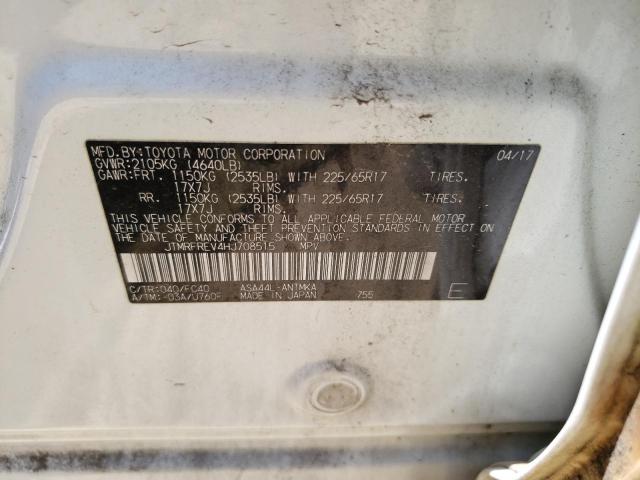 2017 TOYOTA RAV4 XLE - JTMRFREV4HJ708515