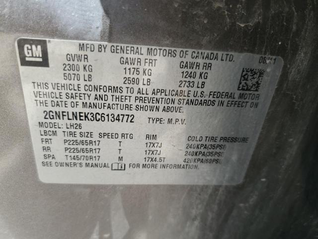 2GNFLNEK3C6134772 2012 Chevrolet Equinox Lt