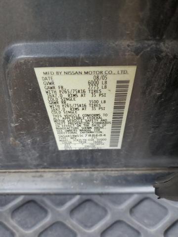 2005 Nissan Pathfinder Le VIN: 5N1AR18W15C788684 Lot: 59712964