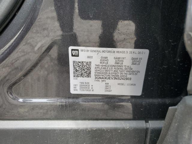 2022 CHEVROLET EQUINOX LT - 3GNAXUEV3NS242803