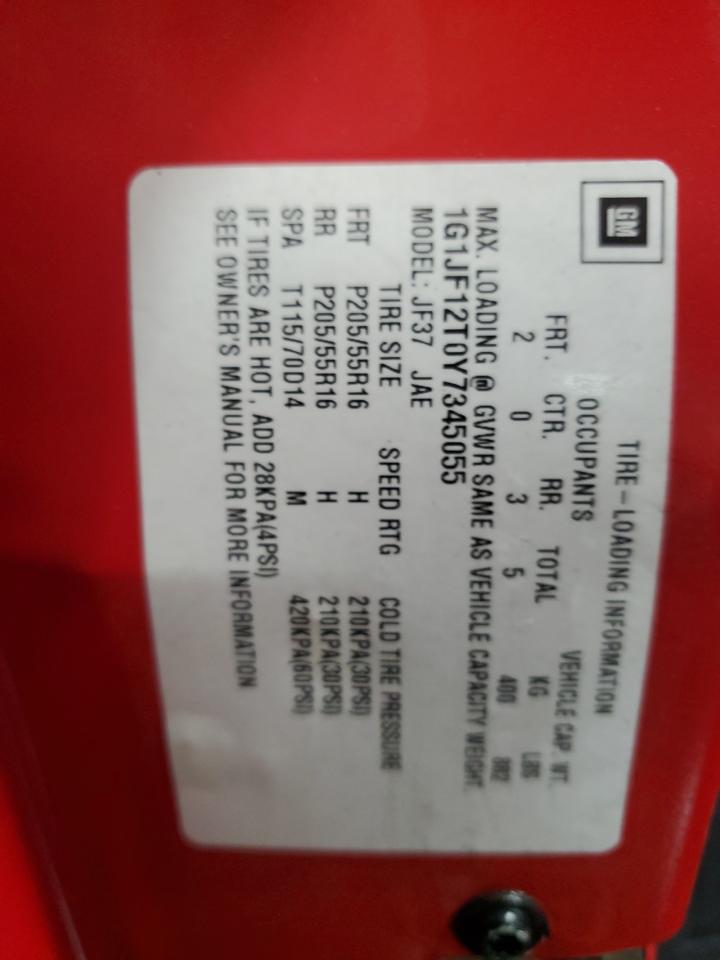 1G1JF12T0Y7345055 2000 Chevrolet Cavalier Z24