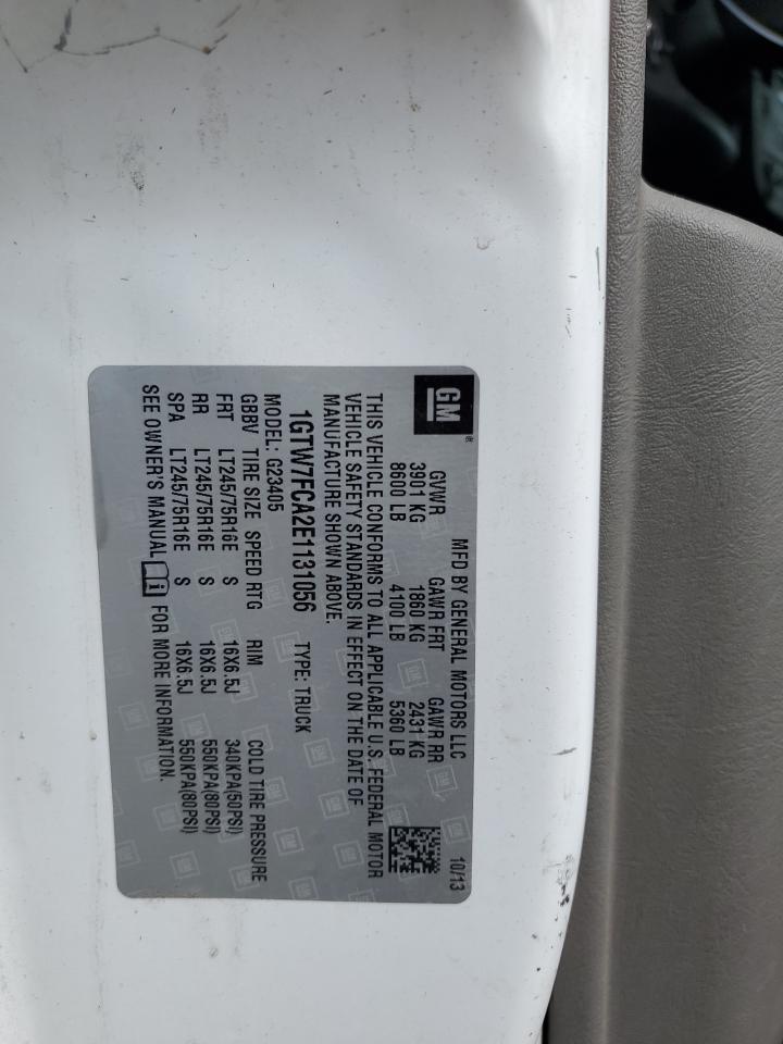 1GTW7FCA2E1131056 2014 GMC Savana G2500