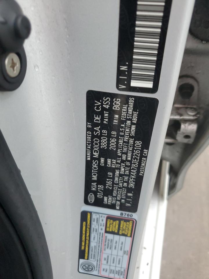 3KPFK4A78JE226108 2018 Kia Forte Lx