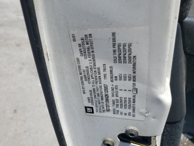 2002 GMC Sonoma VIN: 1GTDT13W42K128957 Lot: 57932134