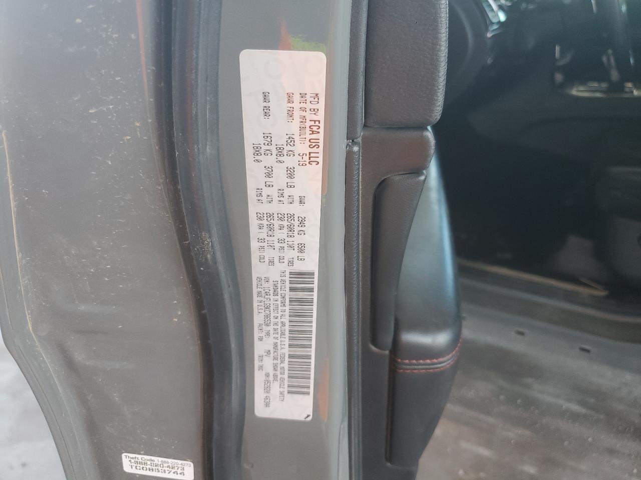 1C4RJFLG9KC786530 2019 Jeep Grand Cherokee Trailhawk