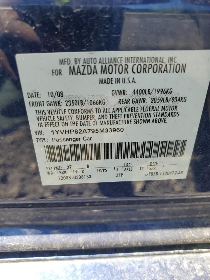 1YVHP82A795M33960 2009 Mazda 6 I