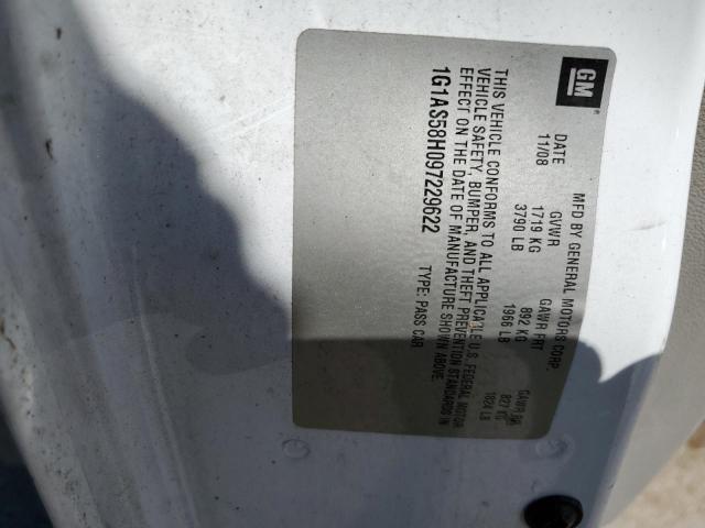 2009 Chevrolet Cobalt Ls VIN: 1G1AS58H097229622 Lot: 58414154