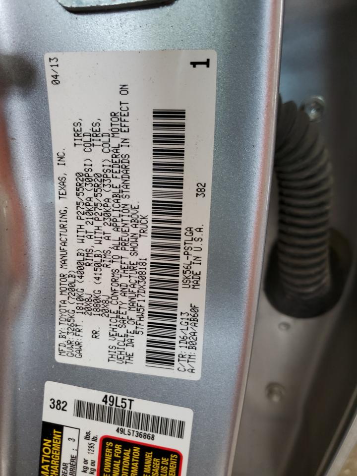 5TFHW5F17DX308181 2013 Toyota Tundra Crewmax Limited