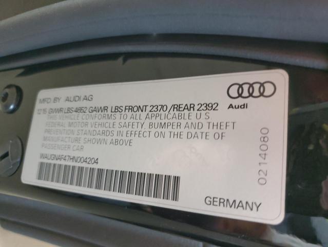 VIN WAUGNAF47HN004204 2017 Audi A4, Premium no.12