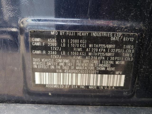 2013 Subaru Outback 2.5I Limited VIN: 4S4BRBKC6D3213021 Lot: 60239054