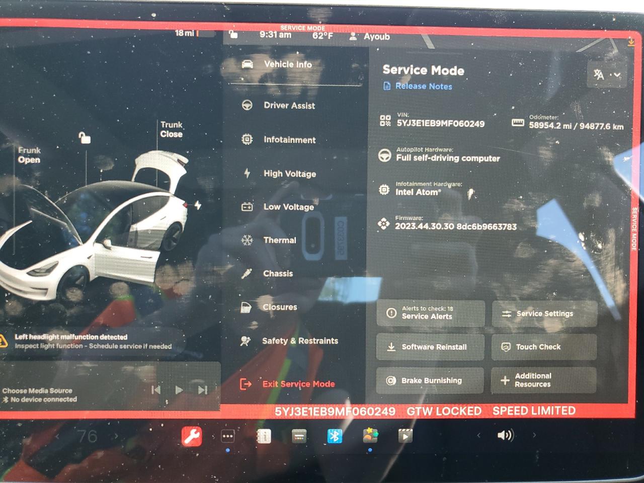 5YJ3E1EB9MF060249 2021 Tesla Model 3