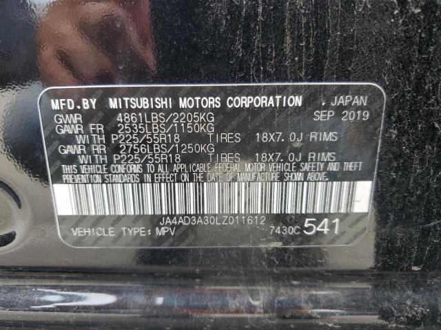 2020 Mitsubishi Outlander Se VIN: JA4AD3A30LZ011612 Lot: 58518024