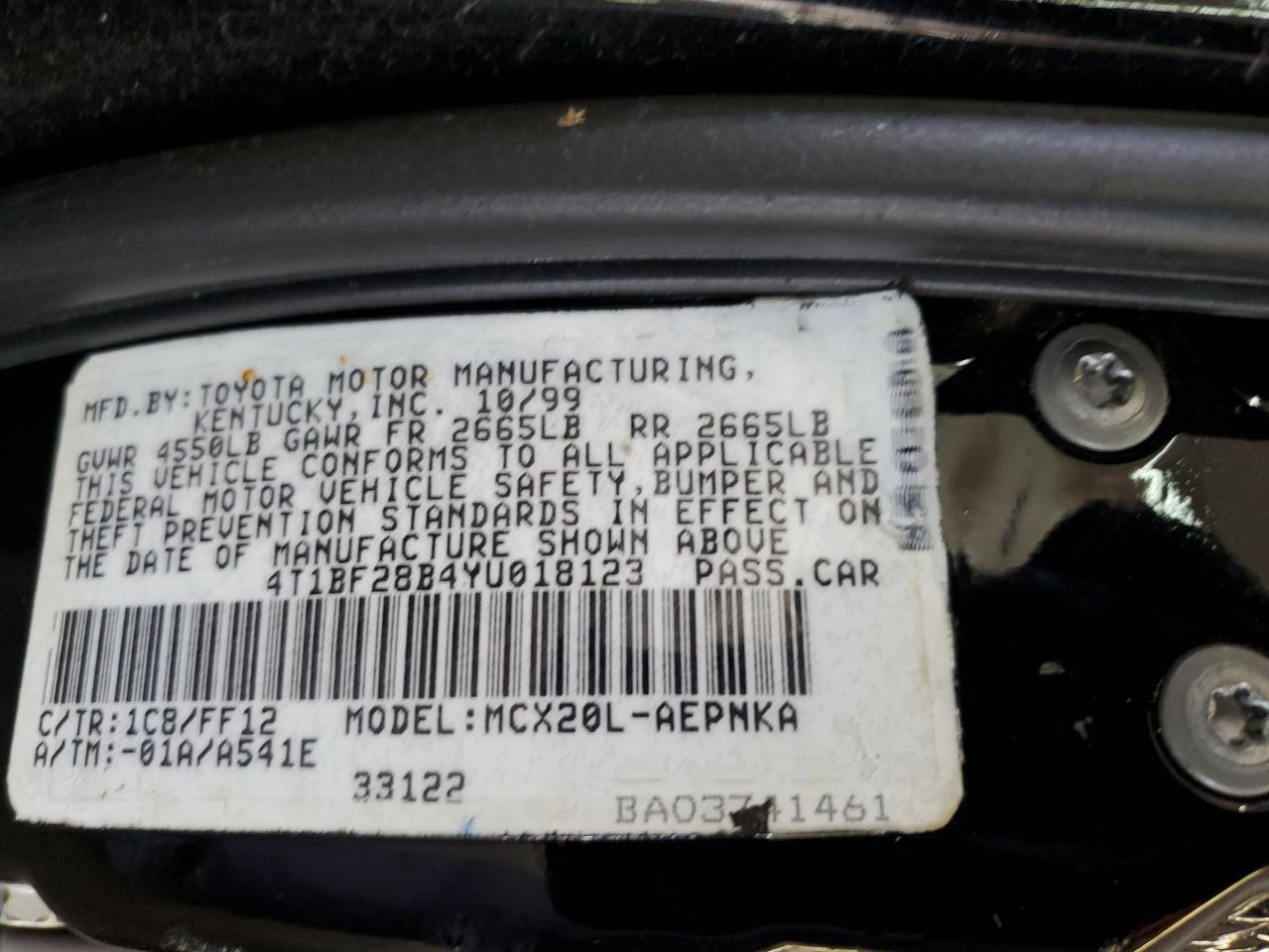 4T1BF28B73U335760 2003 Toyota Avalon Xl