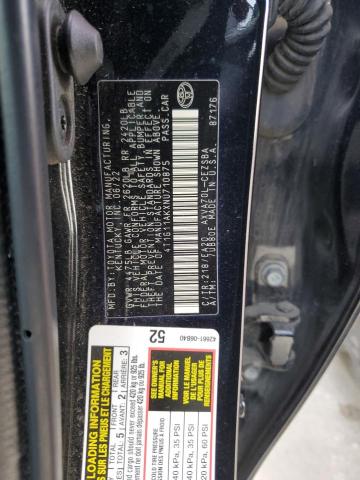 VIN 4T1G11AKXNU710875 2022 Toyota Camry, SE no.12