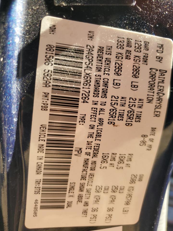 2A4GP54LX6R617264 2006 Chrysler Town & Country Touring