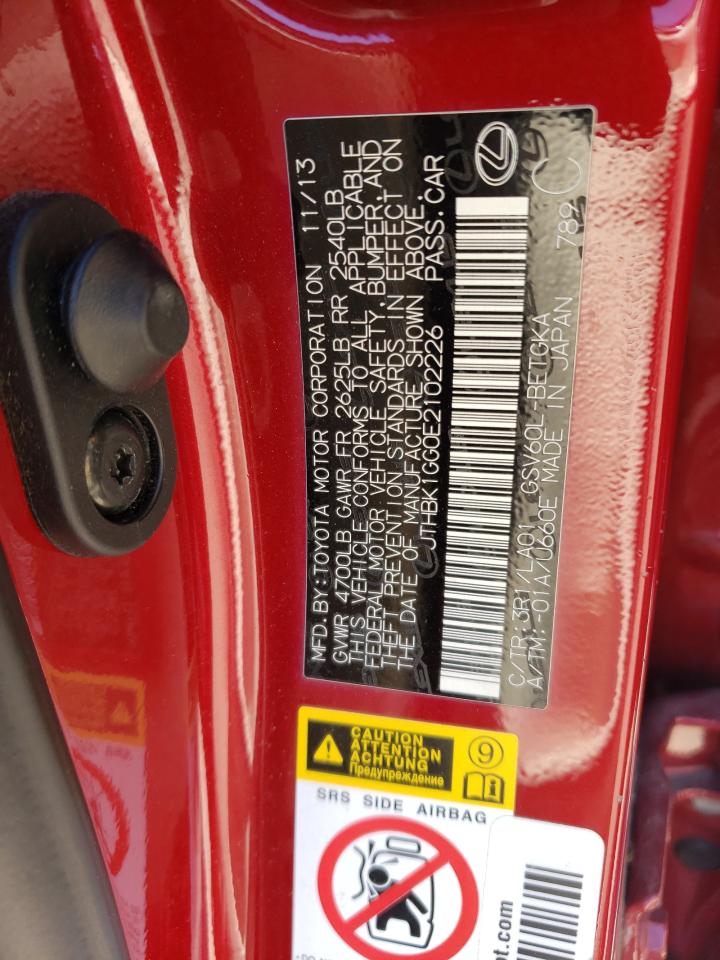 JTHBK1GG0E2102226 2014 Lexus Es 350