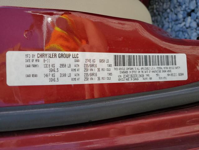 2012 Chrysler Town & Country Touring VIN: 2C4RC1BG3CR119430 Lot: 60891744