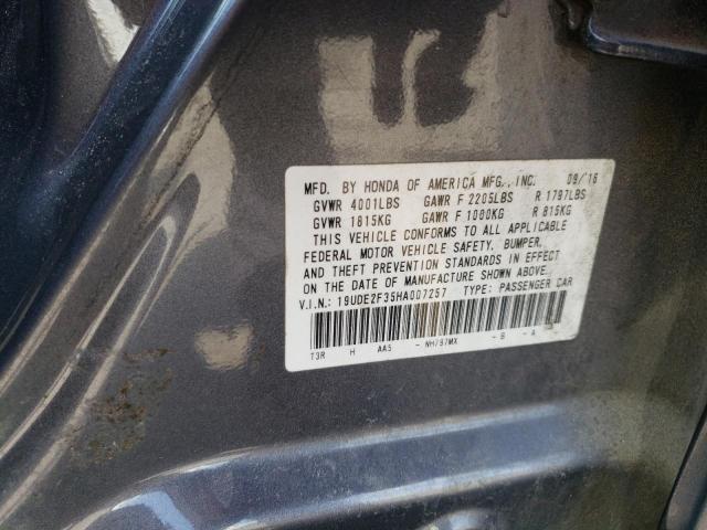 2017 ACURA ILX BASE W - 19UDE2F35HA007257