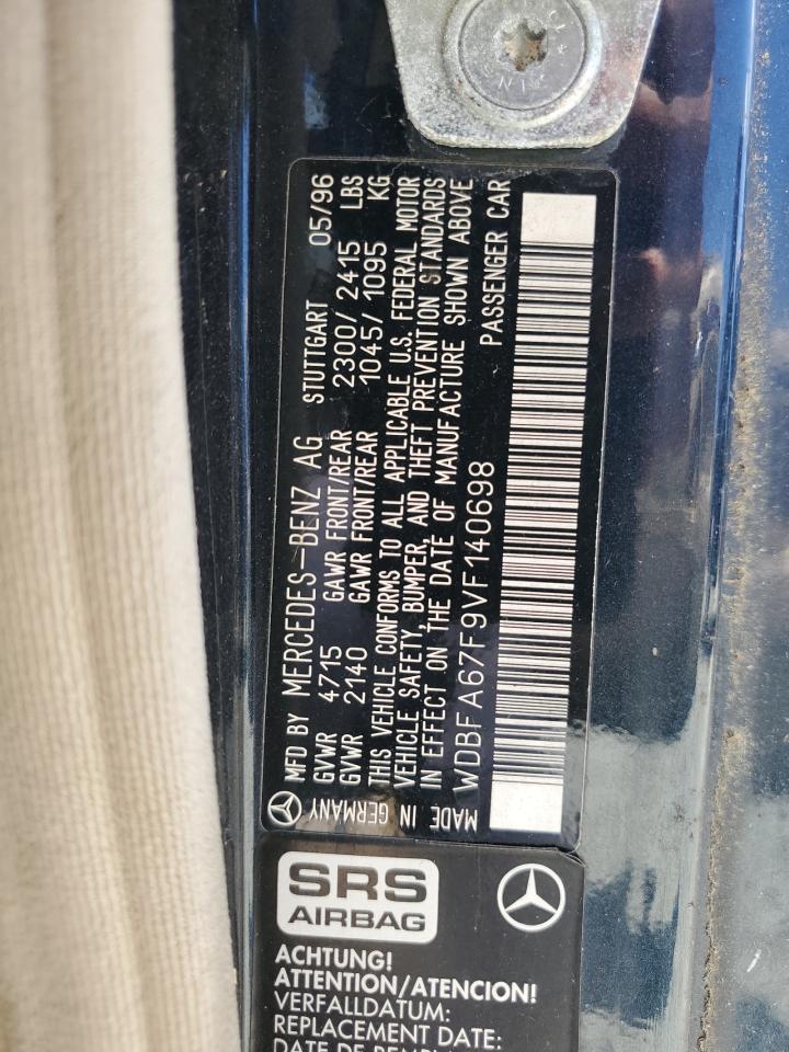 WDBFA67F9VF140698 1997 Mercedes-Benz Sl 500