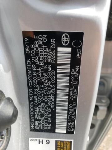 2020 TOYOTA PRIUS L - JTDKARFU5L3103230