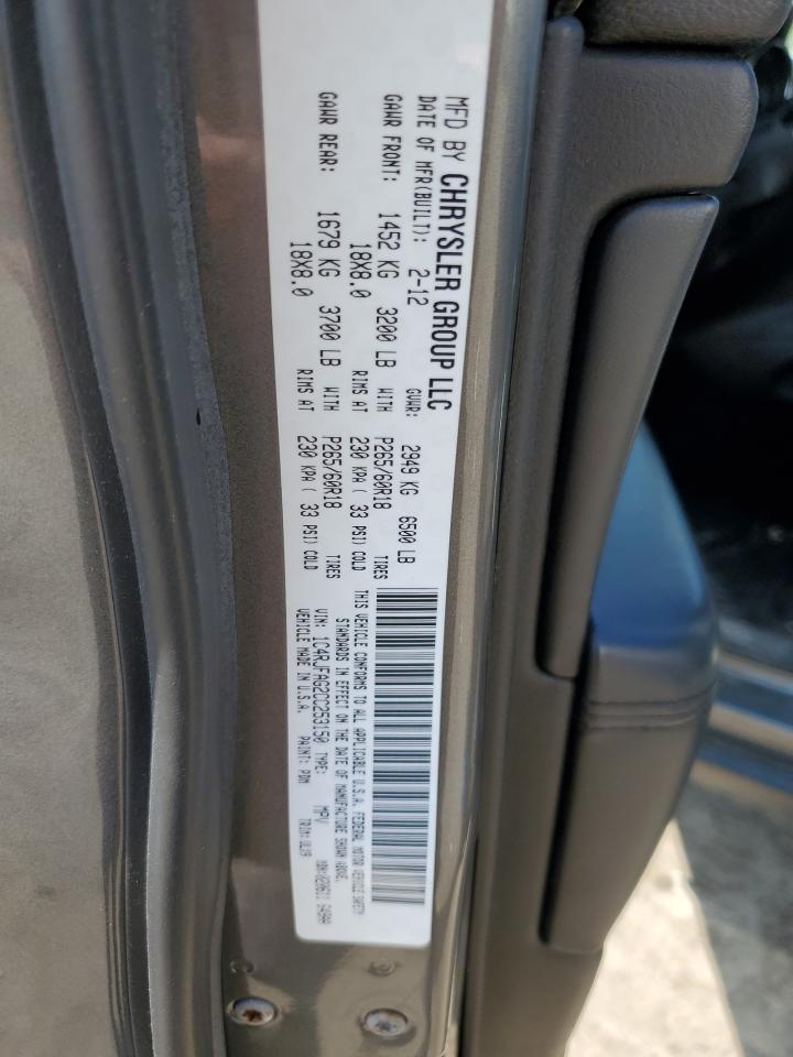 1C4RJFAG2CC253150 2012 Jeep Grand Cherokee Laredo