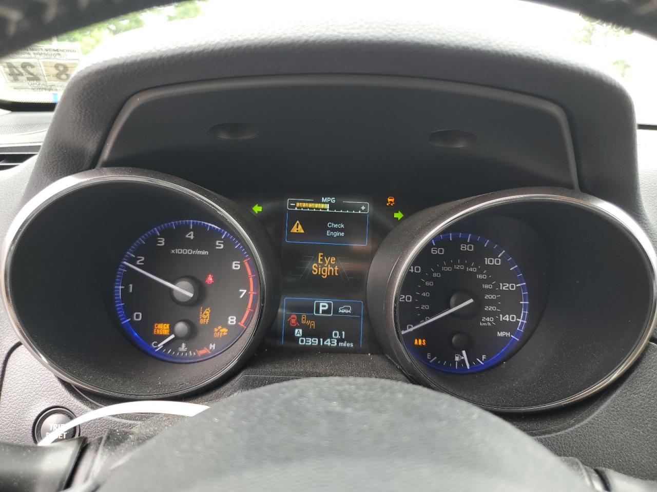 4S4BSAHCXK3392327 2019 Subaru Outback 2.5I Premium