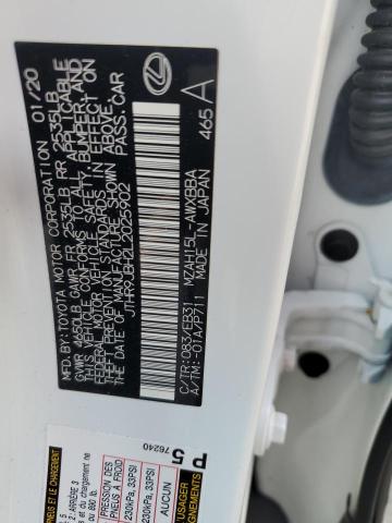 2020 LEXUS UX 250H - JTHR9JBH2L2025902