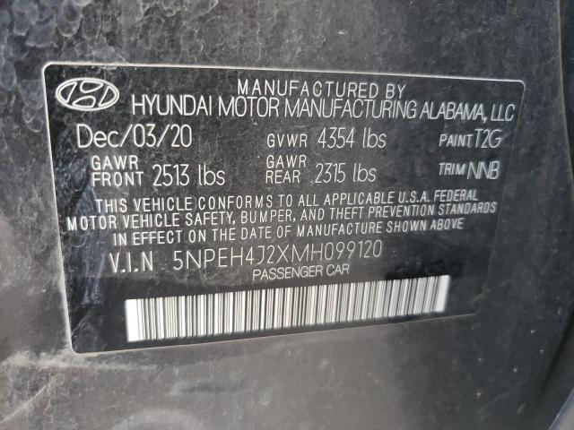 2021 Hyundai Sonata Limited VIN: 5NPEH4J2XMH099120 Lot: 58535774