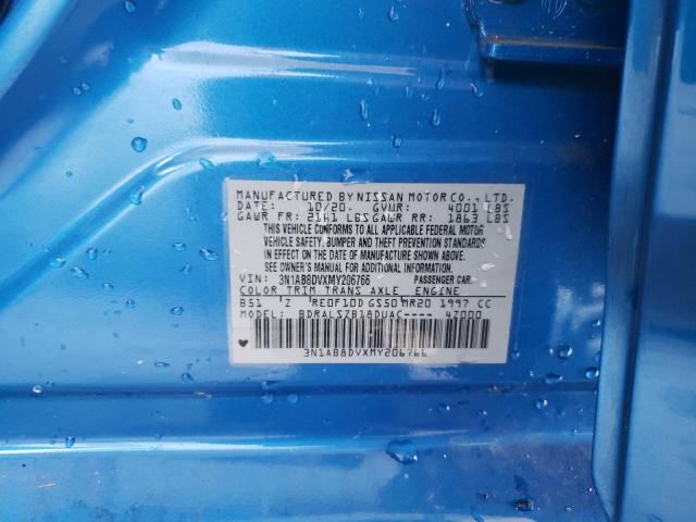 2021 Nissan Sentra Sr VIN: 3N1AB8DVXMY206766 Lot: 57102584