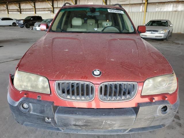 2005 BMW X3 3.0I VIN: WBXPA93495WD07501 Lot: 60354884