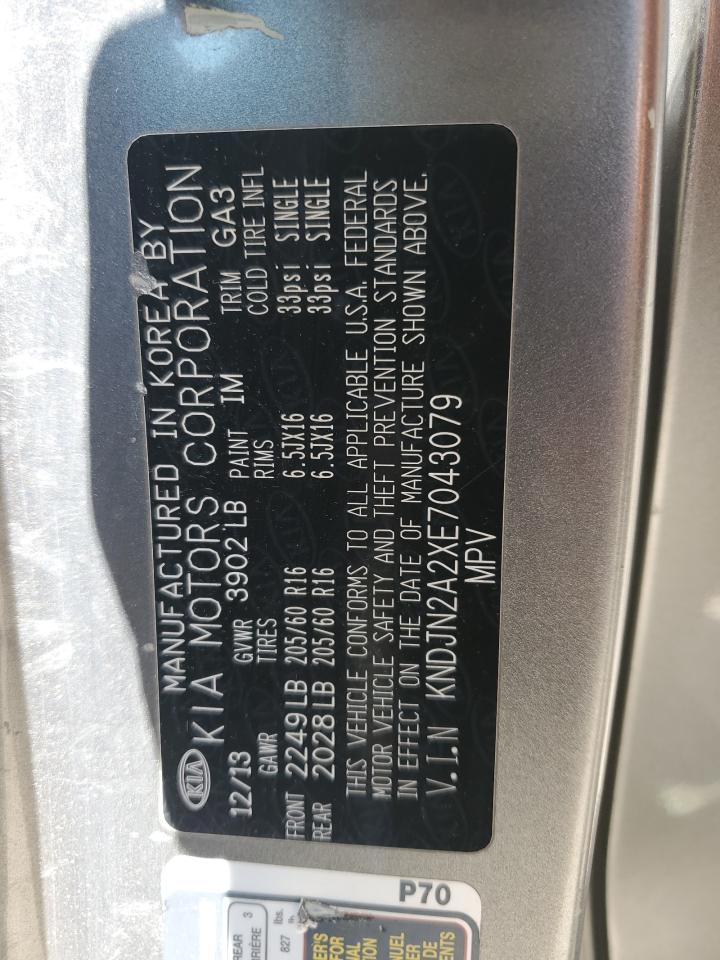 KNDJN2A2XE7043079 2014 Kia Soul