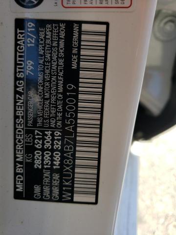 2020 MERCEDES-BENZ S MERCEDES - W1KUX8AB7LA550019