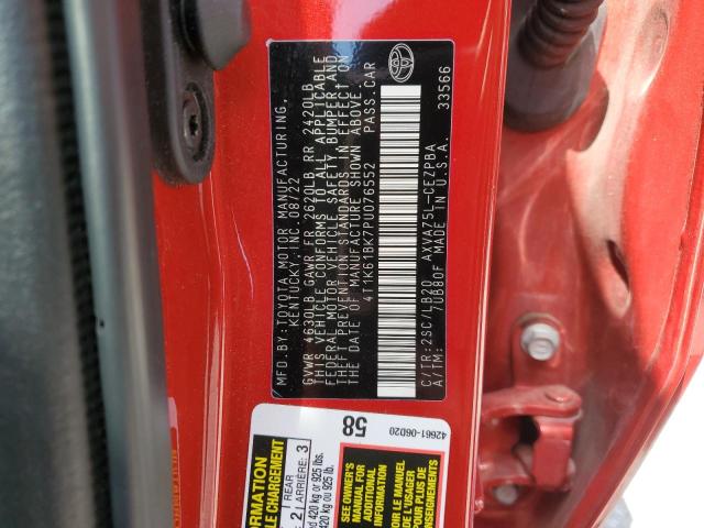 VIN 4T1K61BK7PU076552 2023 Toyota Camry, Xse no.12