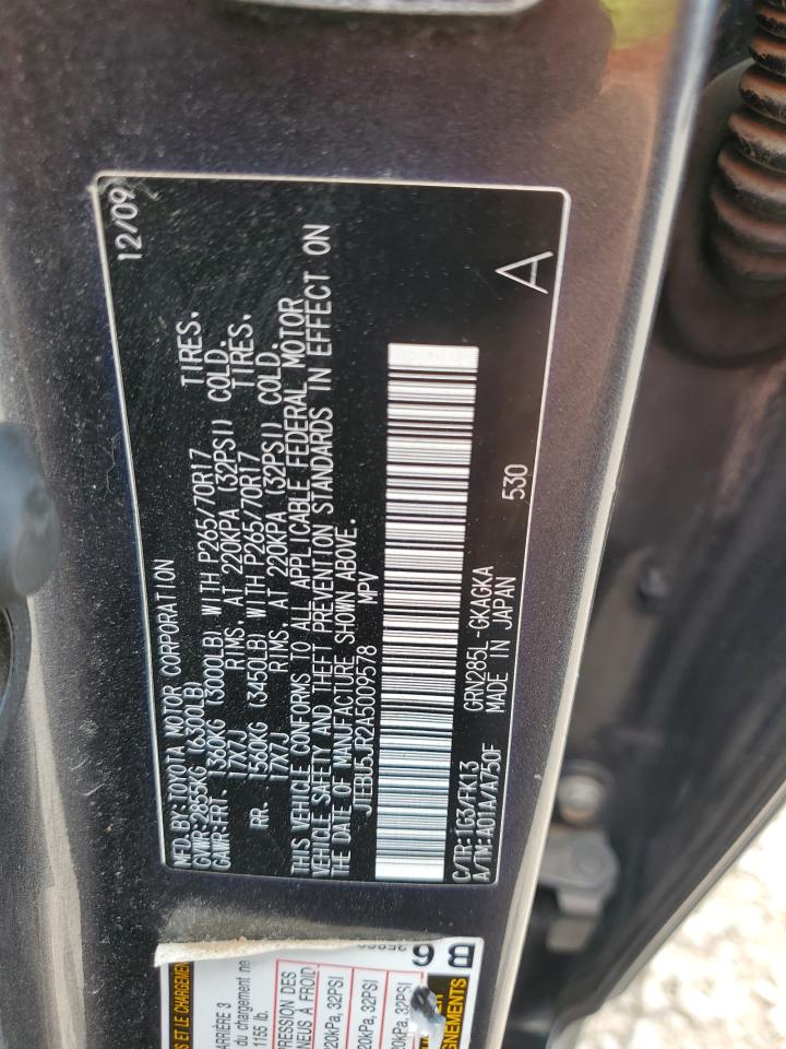 JTEBU5JR2A5009578 2010 Toyota 4Runner Sr5