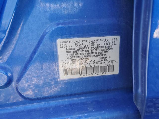 2015 NISSAN SENTRA S - 3N1AB7APXFY319328