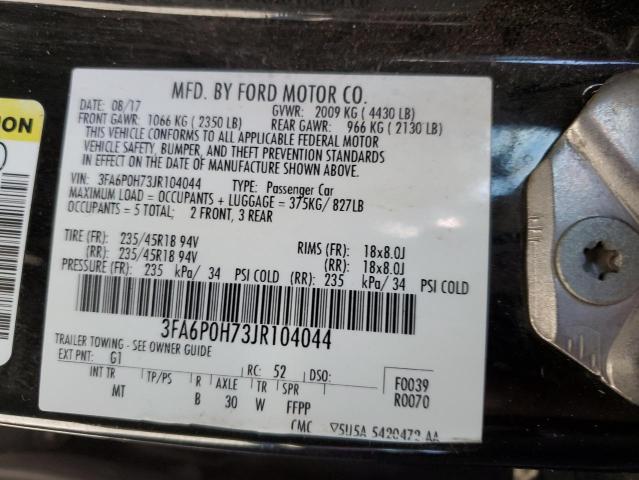 VIN 3FA6P0H73JR104044 2018 Ford Fusion, SE no.13