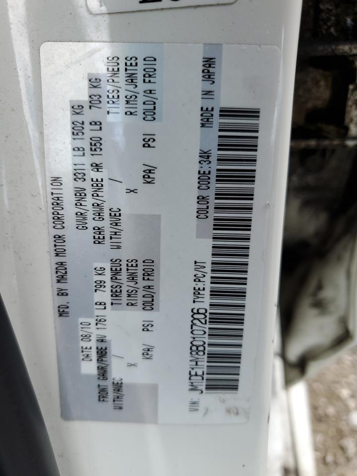 JM1DE1HY8B0107206 2011 Mazda Mazda2