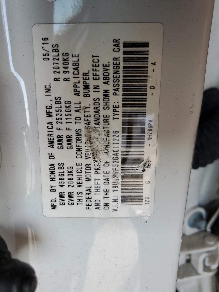 19UUB2F52GA011226 2016 Acura Tlx Tech