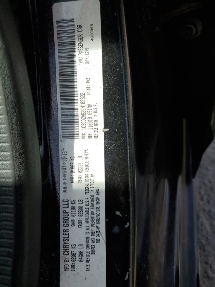 1C3CDZAB2EN182322 2014 Dodge Avenger Se