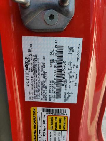 2021 Ford Mustang Mach I VIN: 1FA6P8R08M5556045 Lot: 59439324